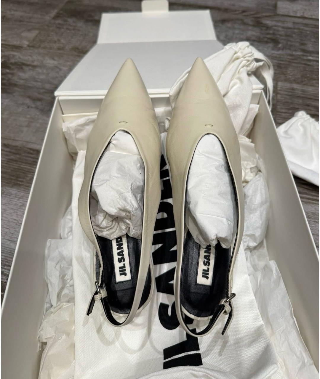 JIL SANDER Кожаные мюли, фото 3