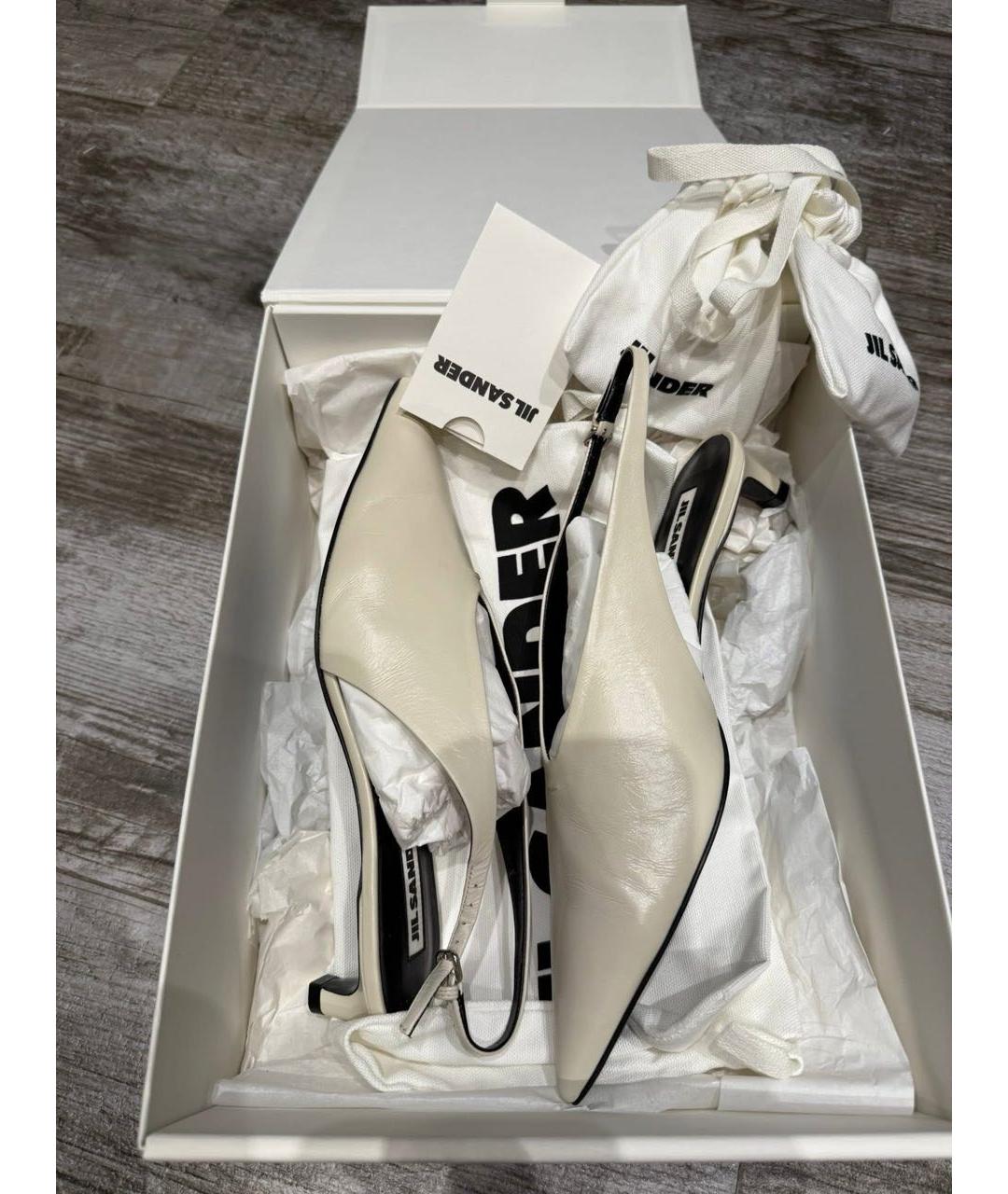 JIL SANDER Кожаные мюли, фото 9