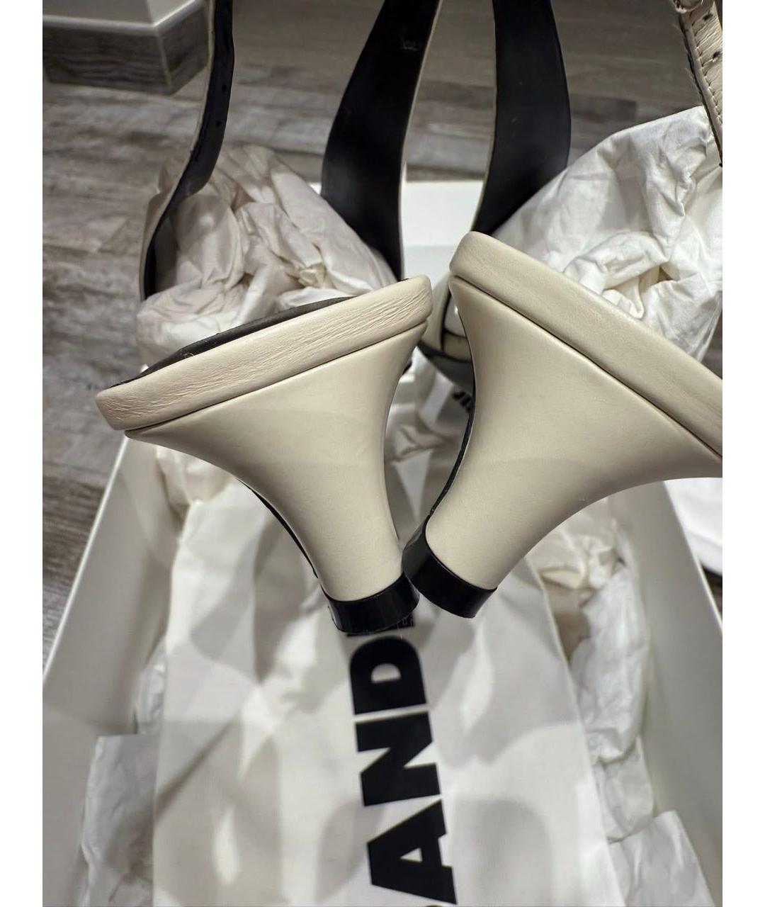 JIL SANDER Кожаные мюли, фото 5