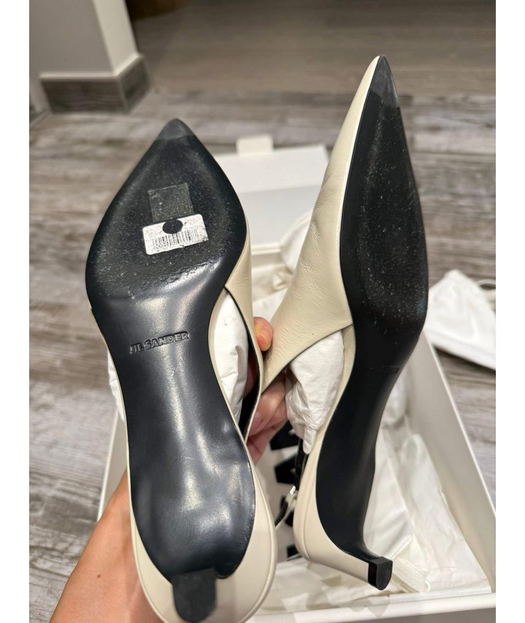 JIL SANDER Кожаные мюли, фото 7