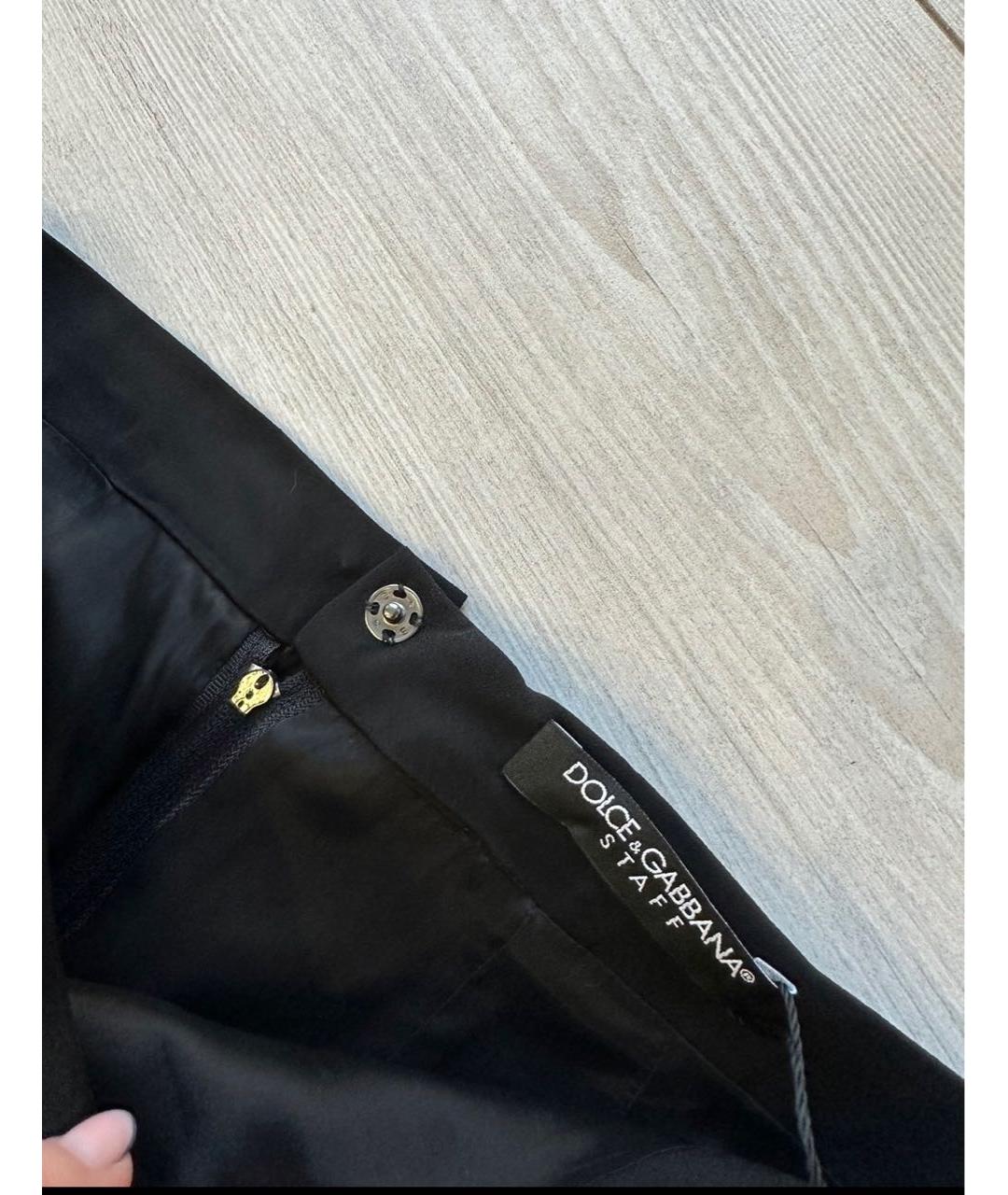 DOLCE&GABBANA Черная юбка миди, фото 3