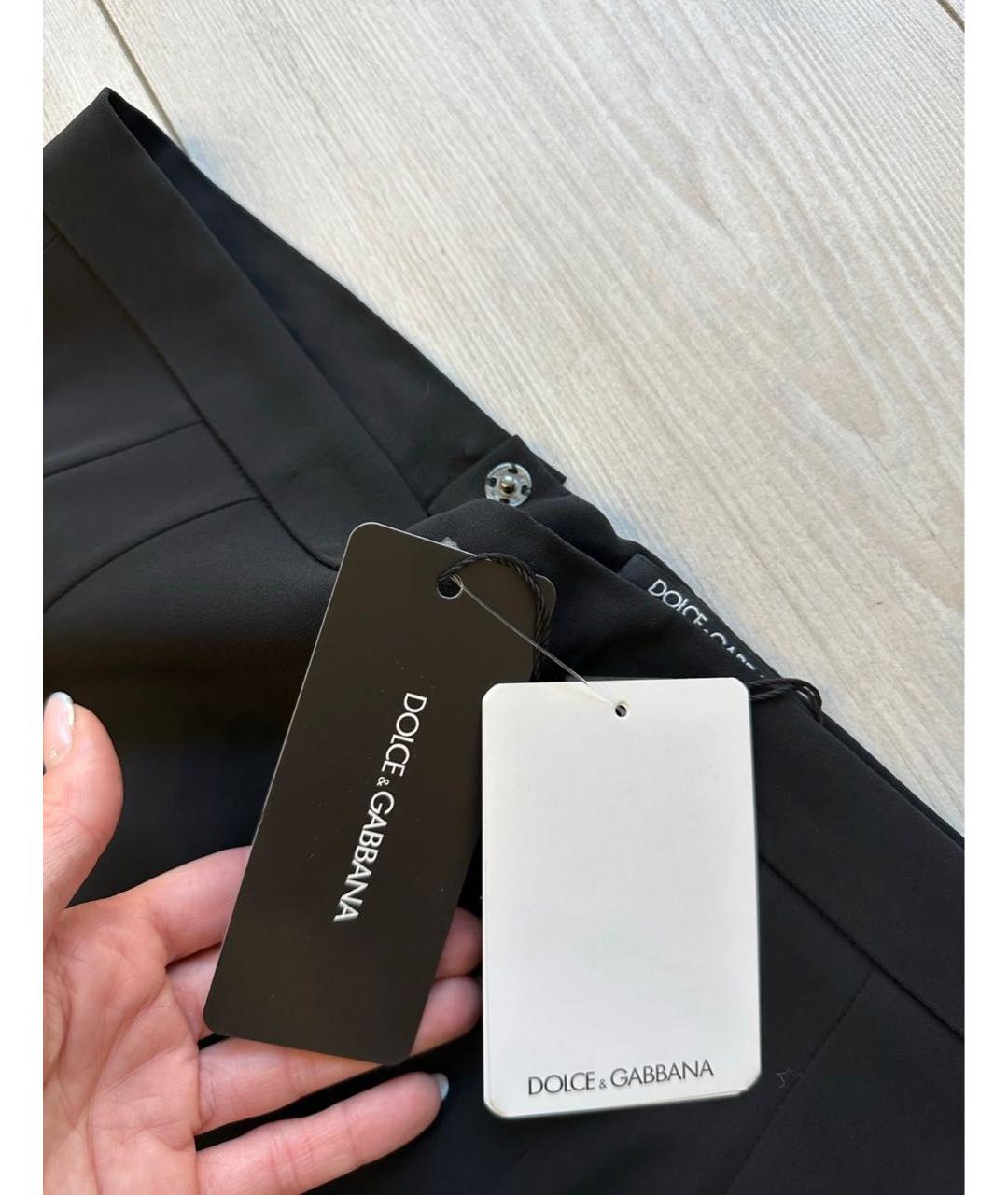 DOLCE&GABBANA Черная юбка миди, фото 4