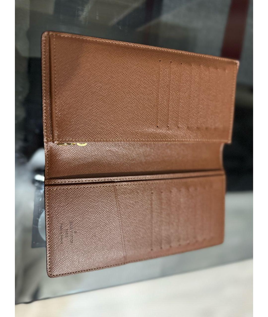LOUIS VUITTON Коричневый кошелек, фото 3