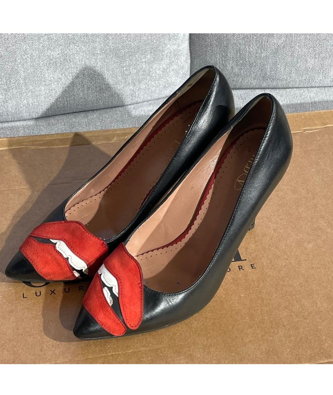 RED VALENTINO Мульти кожаные туфли, фото 3