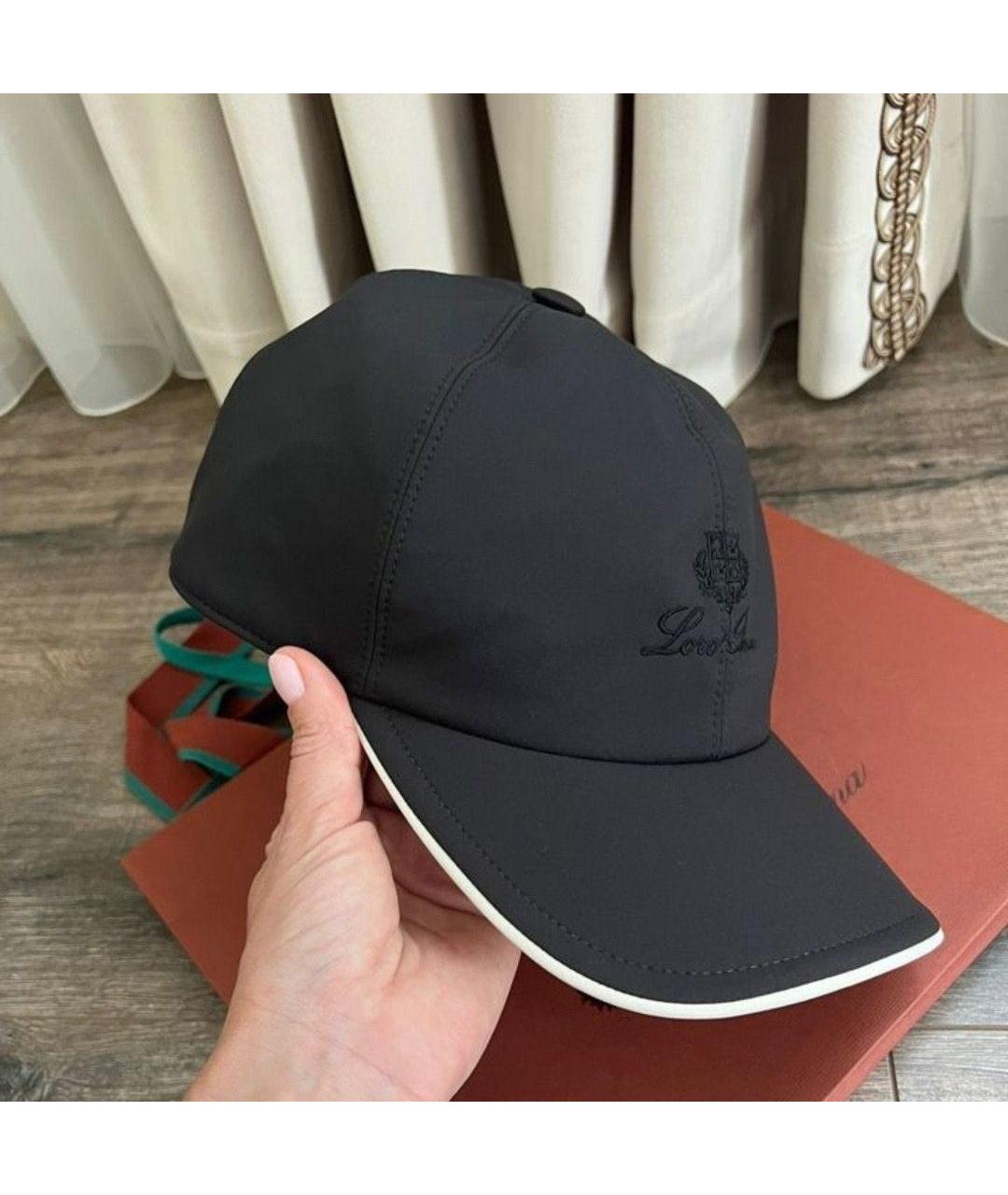 LORO PIANA Темно-синяя кепка/бейсболка, фото 2