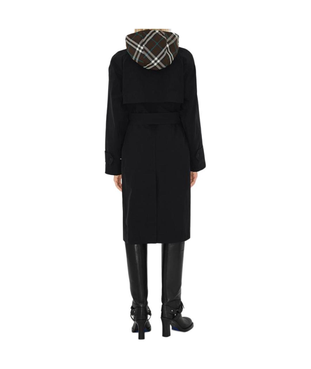 BURBERRY Черное пальто, фото 4