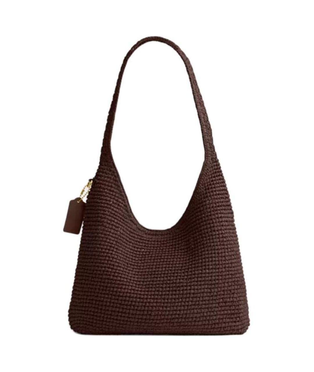 COACH Коричневая сумка через плечо, фото 3