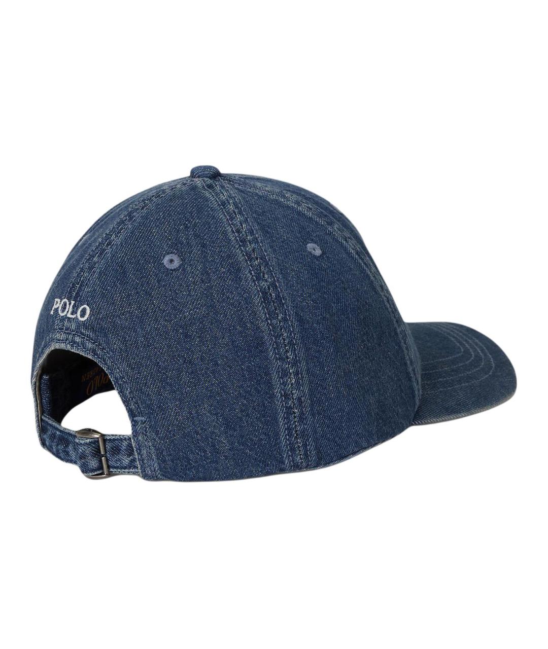POLO RALPH LAUREN Синяя хлопковая кепка, фото 2
