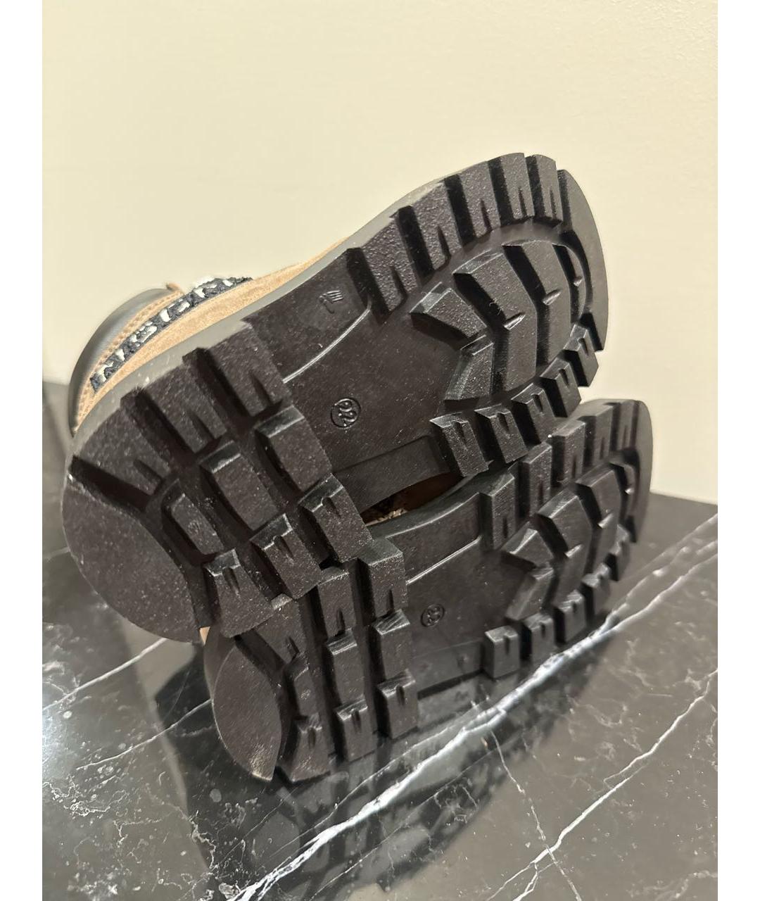 MSGM Коричневые кожаные ботинки, фото 6