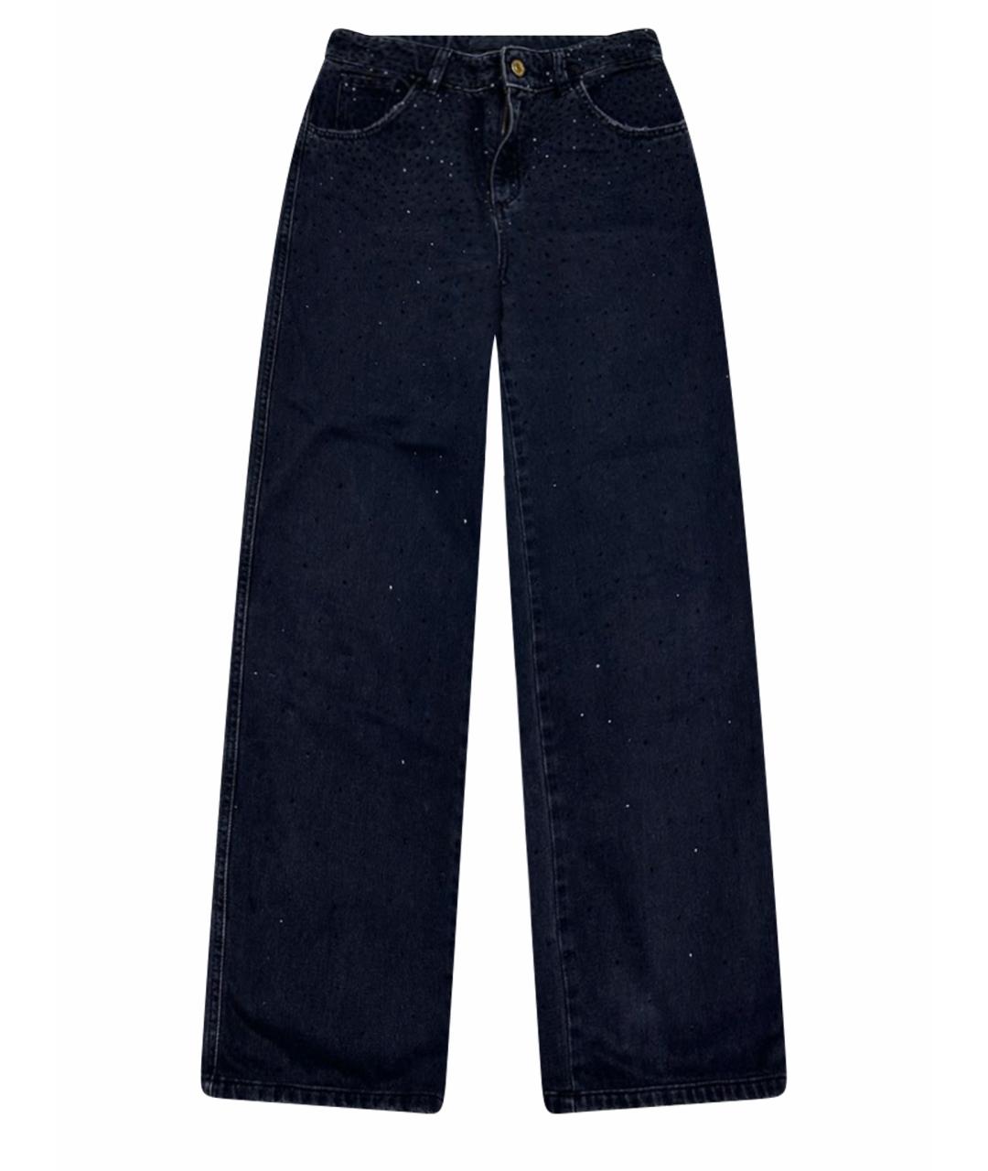 BLUMARINE Черные прямые джинсы, фото 1