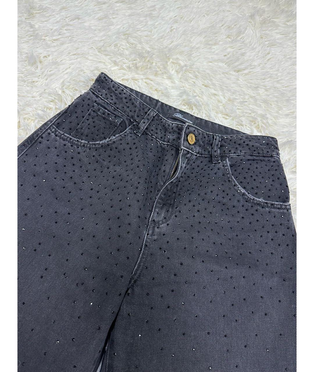 BLUMARINE Черные прямые джинсы, фото 2