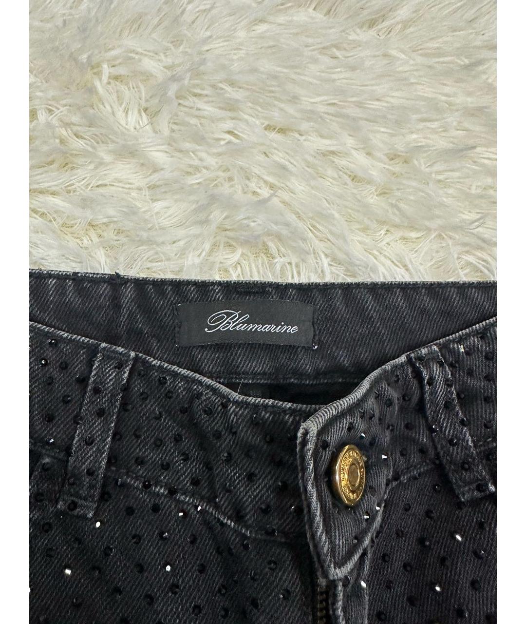 BLUMARINE Черные прямые джинсы, фото 3