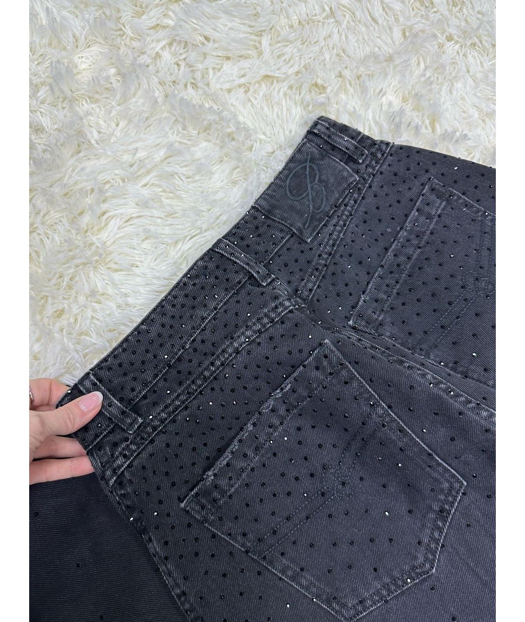 BLUMARINE Черные прямые джинсы, фото 4