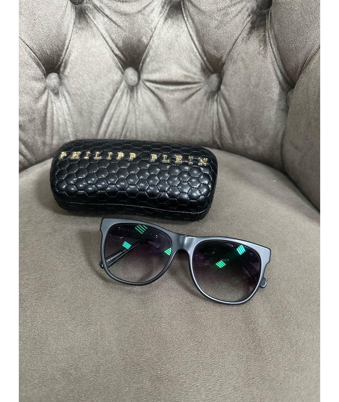 PHILIPP PLEIN Антрацитовые солнцезащитные очки, фото 6