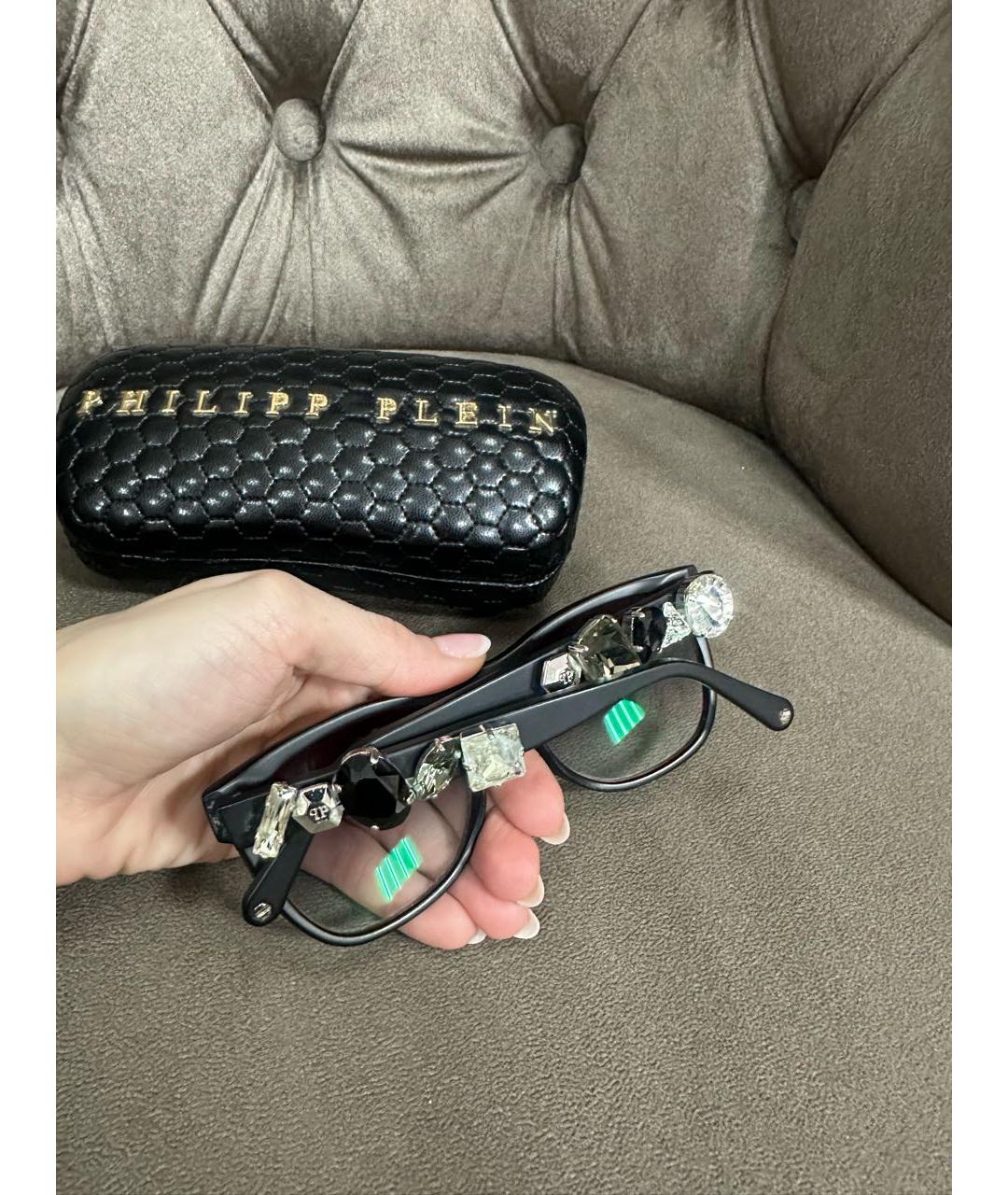 PHILIPP PLEIN Антрацитовые солнцезащитные очки, фото 3