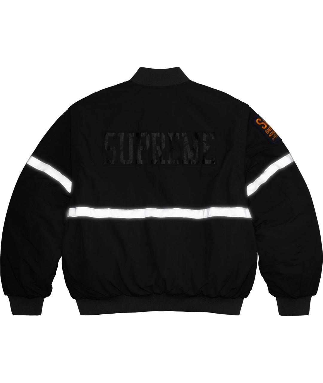 SUPREME Черная куртка, фото 3