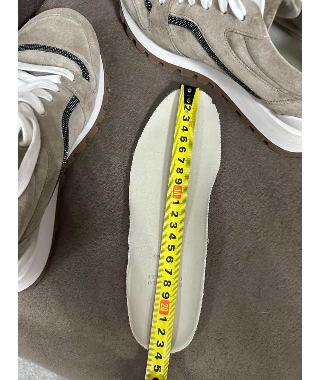 BRUNELLO CUCINELLI Бежевые кроссовки, фото 7
