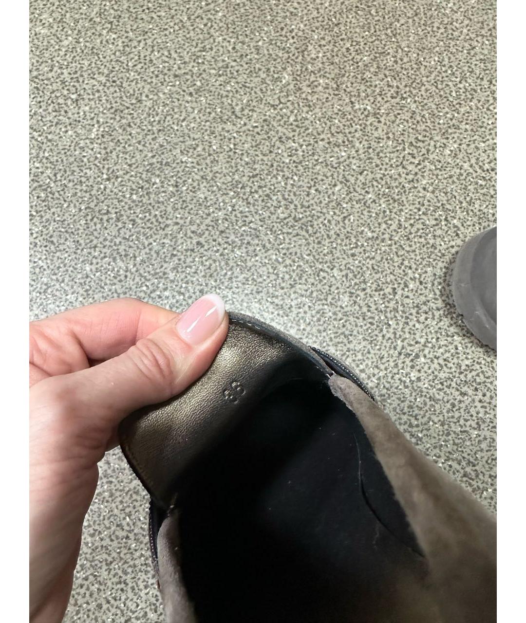 BRUNELLO CUCINELLI Антрацитовые мокасины, фото 6