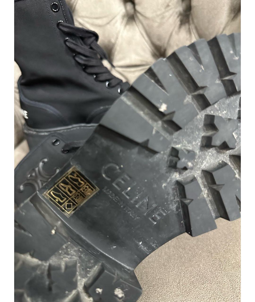 CELINE Черные ботинки, фото 4