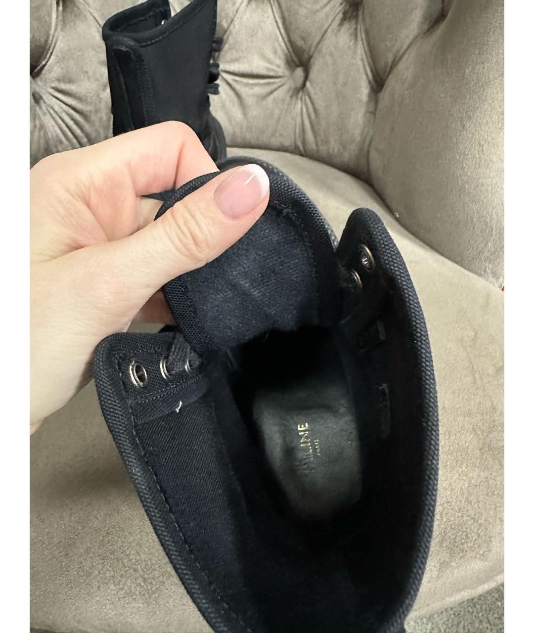 CELINE Черные ботинки, фото 6