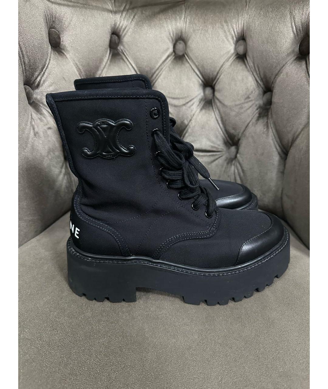 CELINE Черные ботинки, фото 8