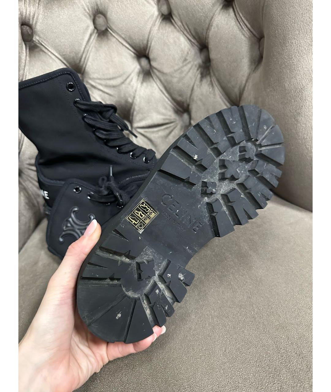 CELINE Черные ботинки, фото 3