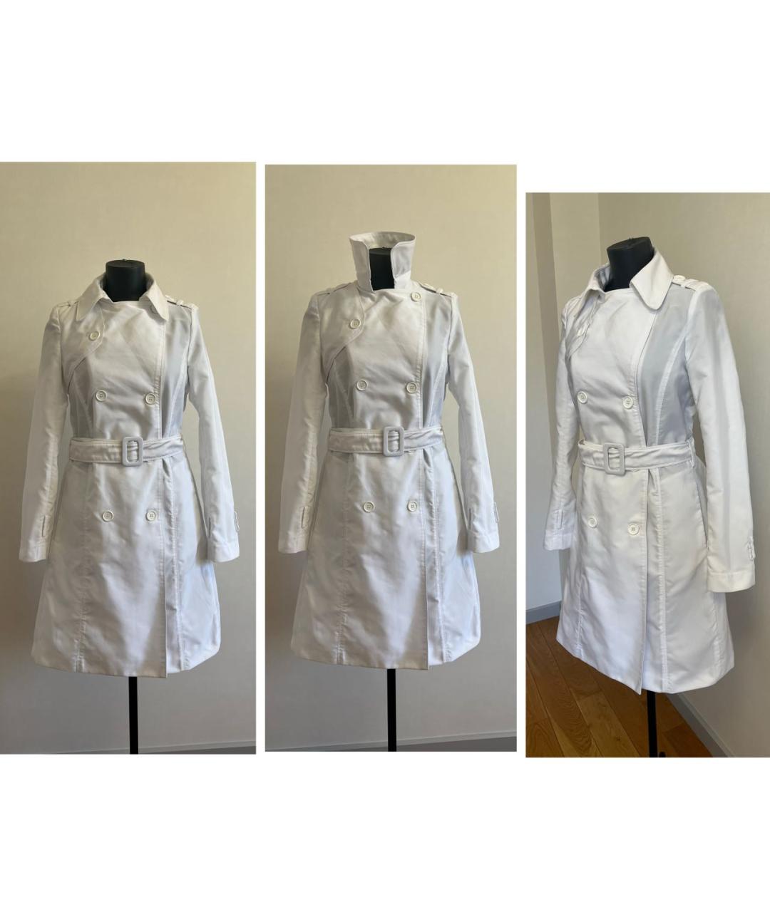 ICEBERG Белый полиэстеровый тренч/плащ, фото 7