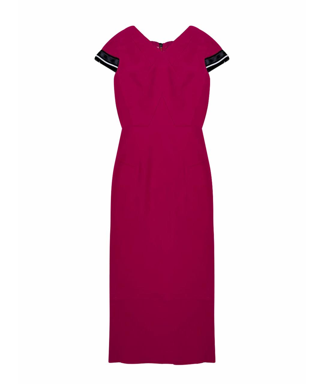 ROLAND MOURET Розовое коктейльное платье, фото 1