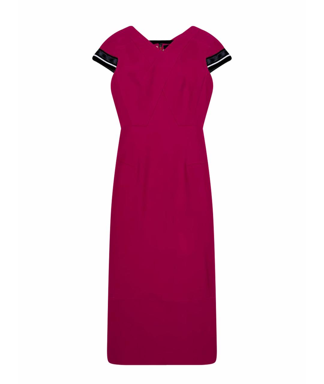 ROLAND MOURET Розовое коктейльное платье, фото 7