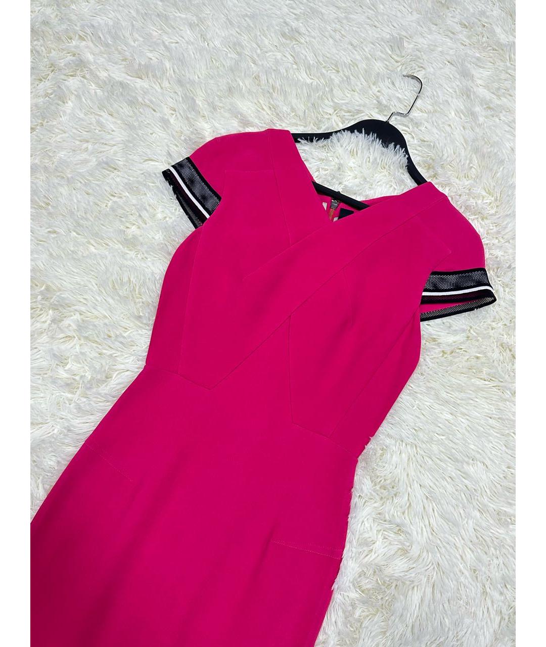 ROLAND MOURET Розовое коктейльное платье, фото 2