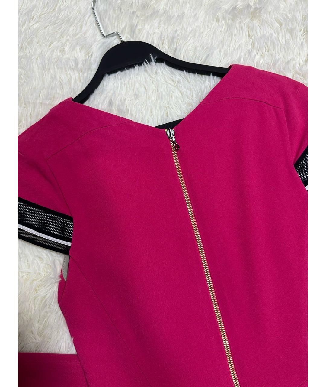 ROLAND MOURET Розовое коктейльное платье, фото 4