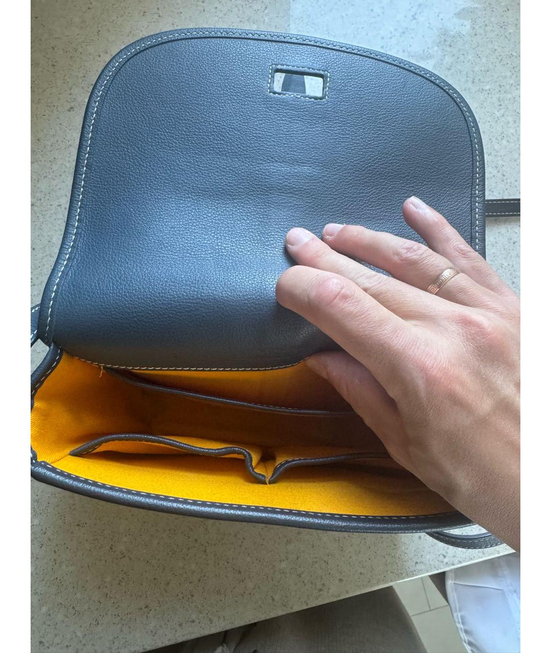 GOYARD Темно-синяя сумка на плечо, фото 5