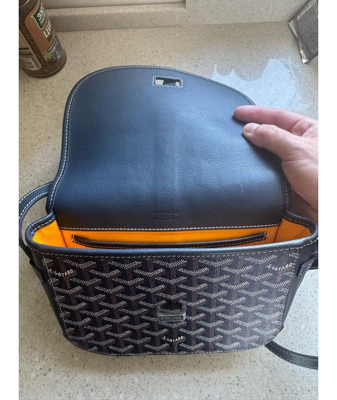 GOYARD Темно-синяя сумка на плечо, фото 4