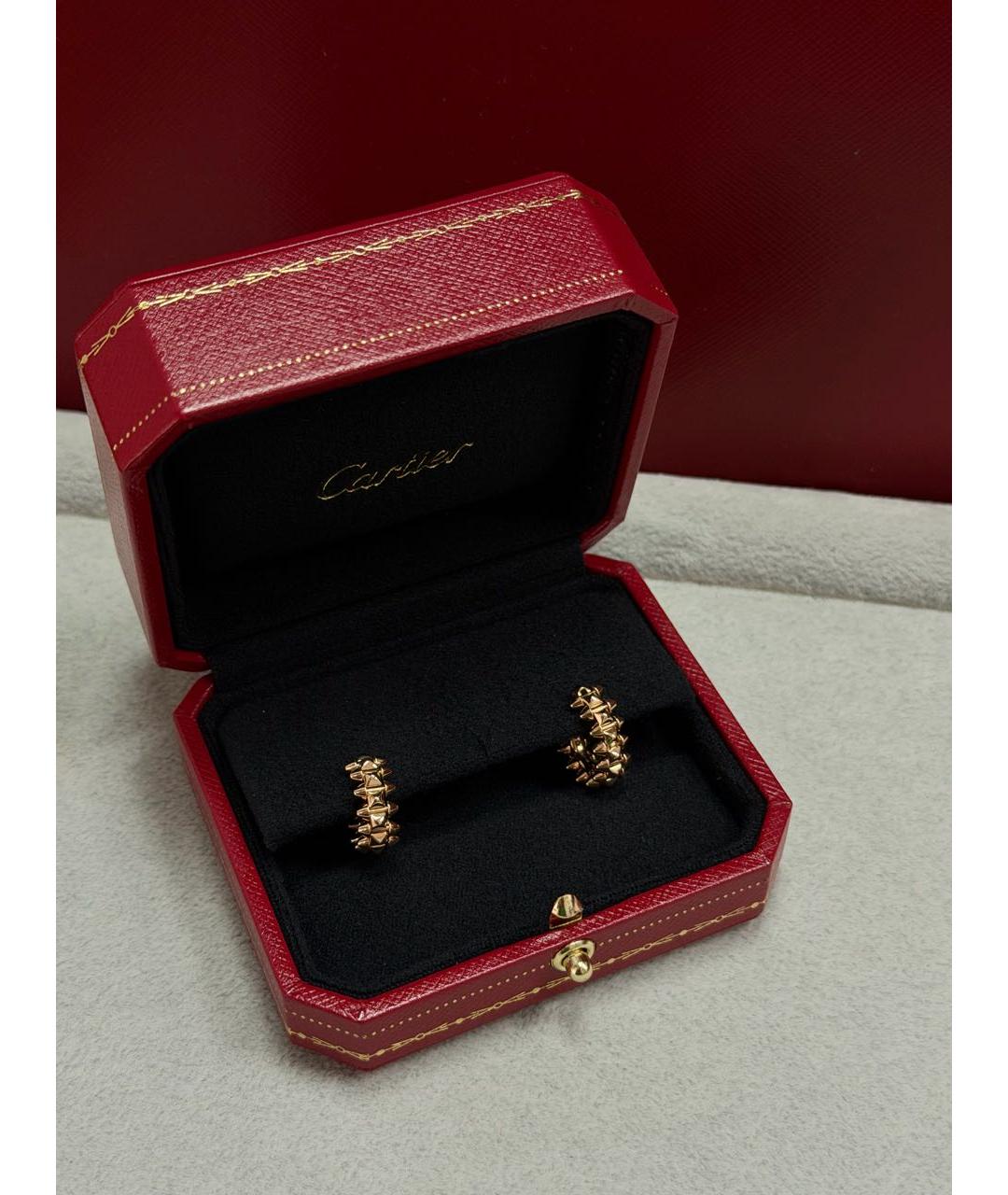 CARTIER Розовые серьги из розового золота, фото 3