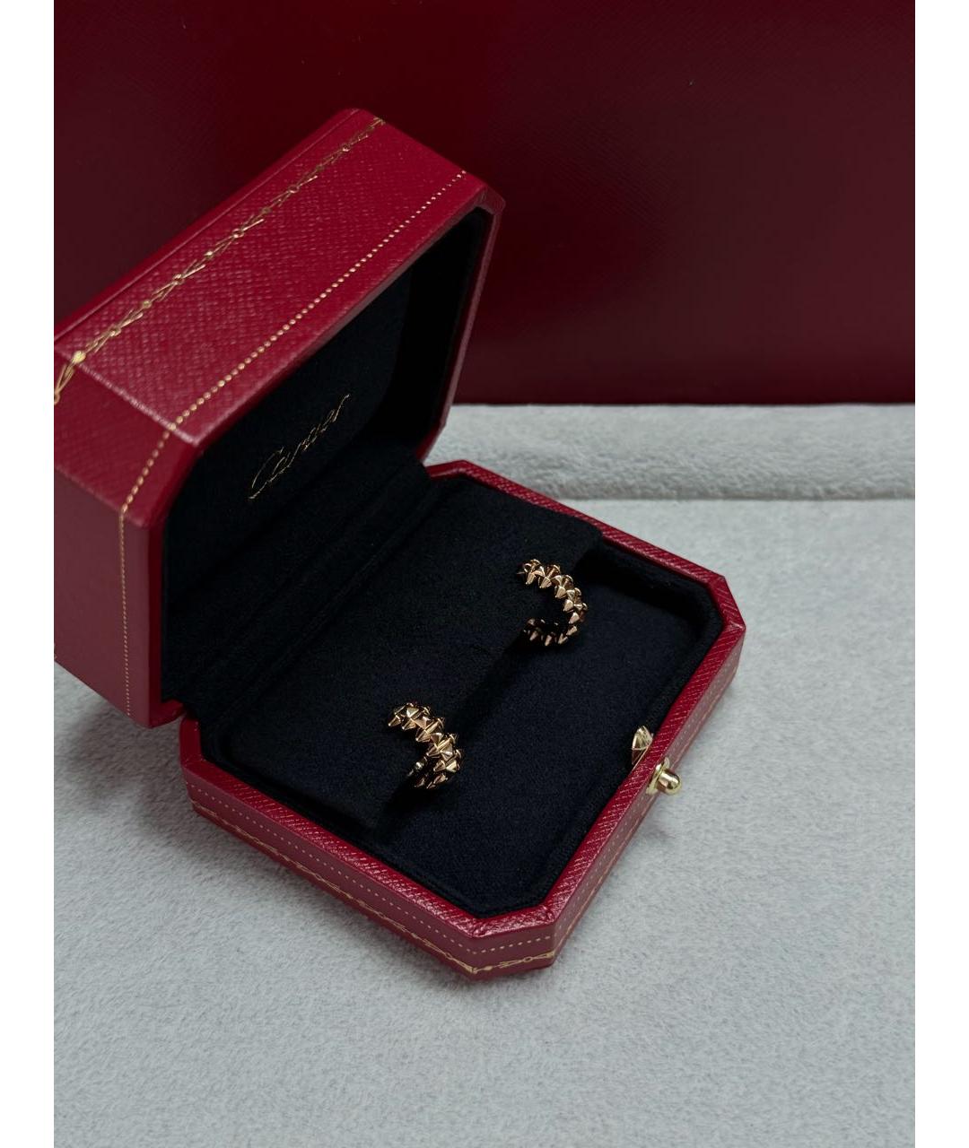 CARTIER Розовые серьги из розового золота, фото 5