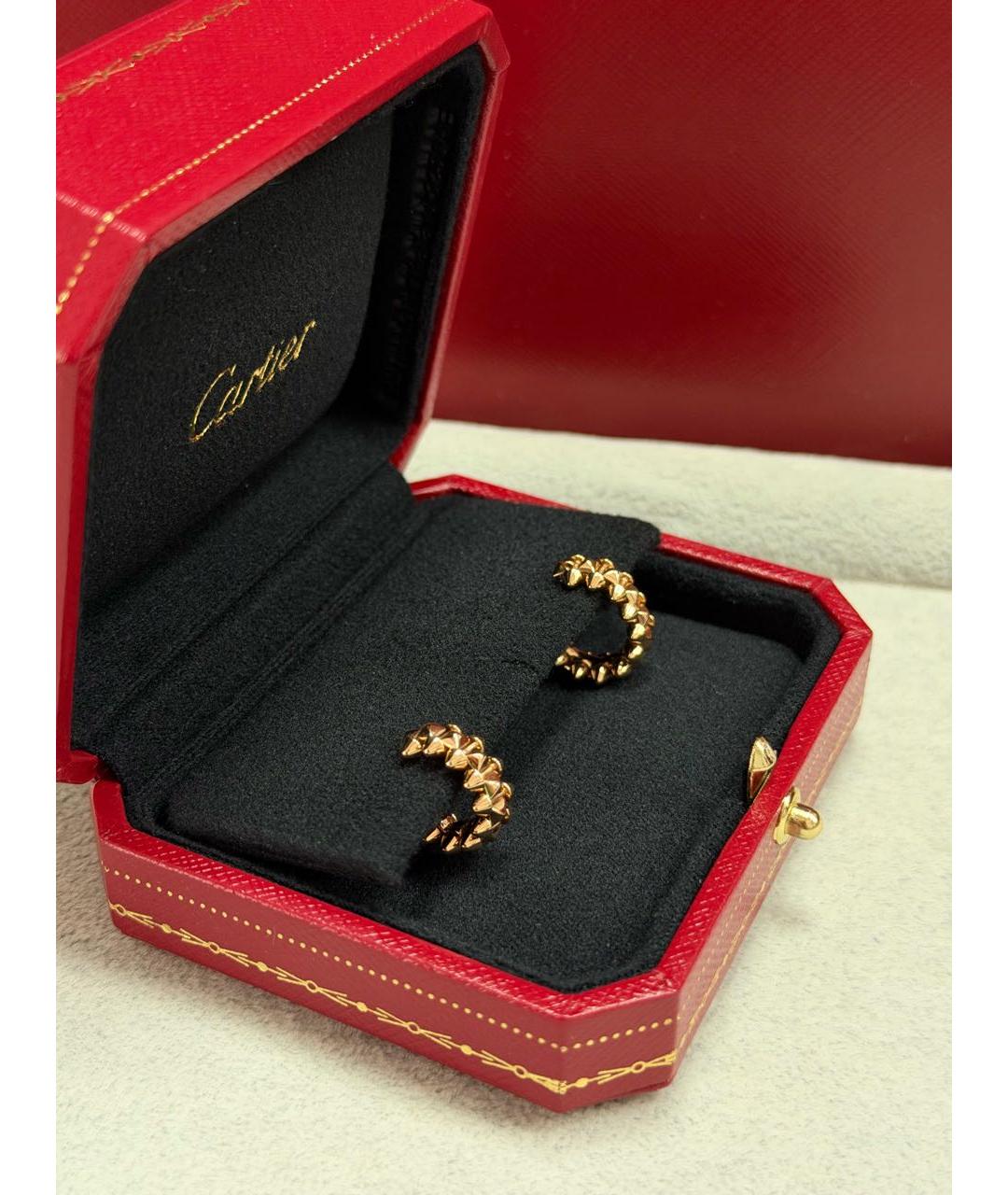 CARTIER Розовые серьги из розового золота, фото 2