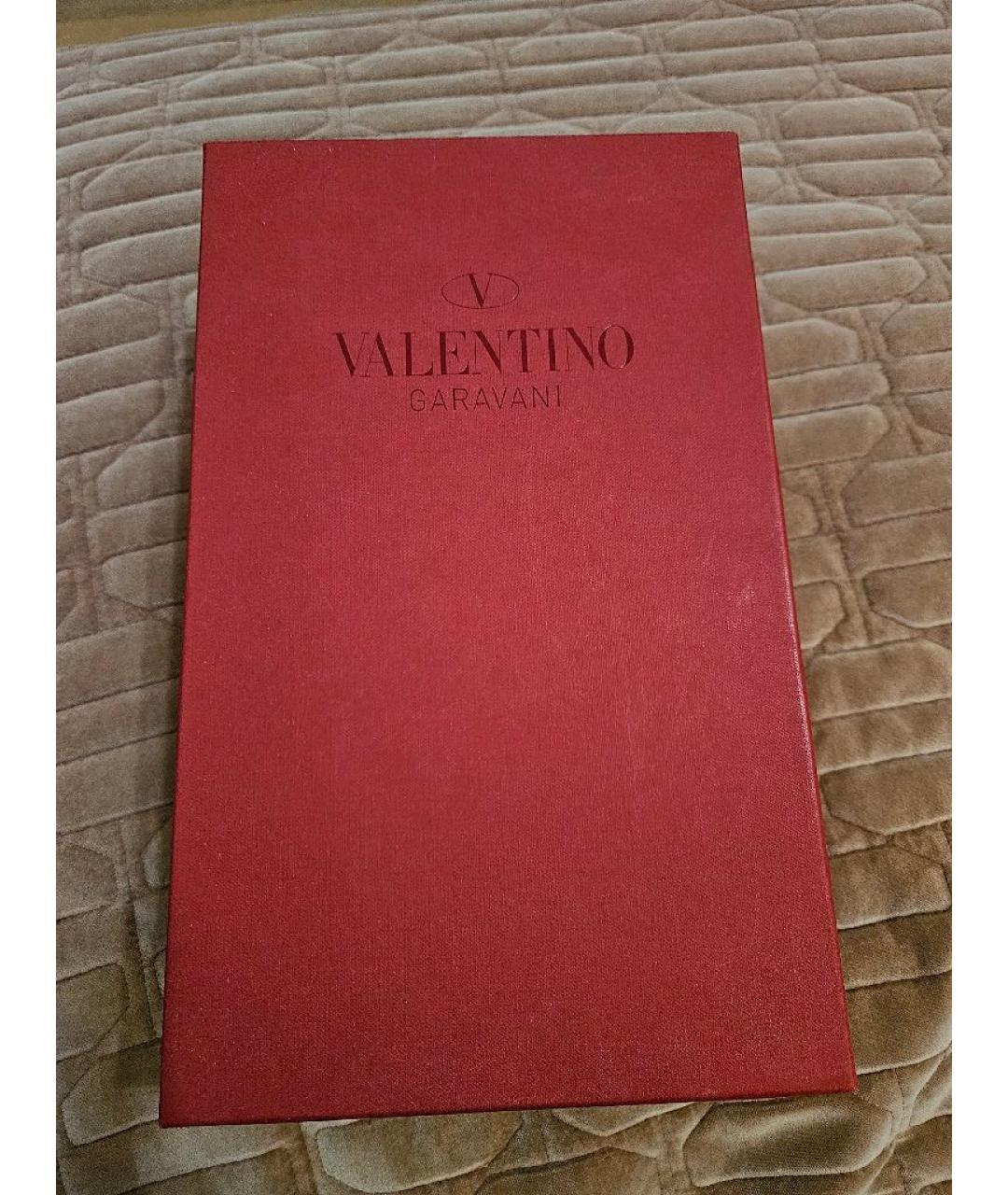 VALENTINO Желтые кожаные сандалии, фото 5