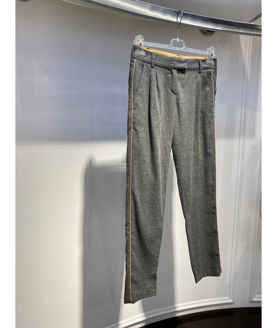 CHLOE Серые хлопковые брюки и шорты, фото 2