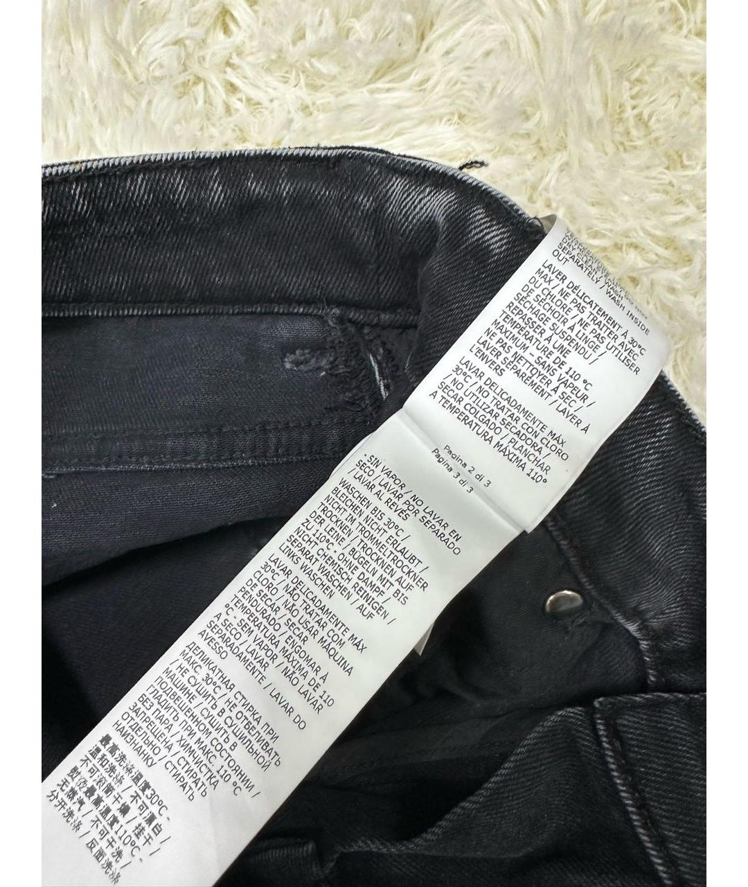BLUMARINE Антрацитовые прямые джинсы, фото 7