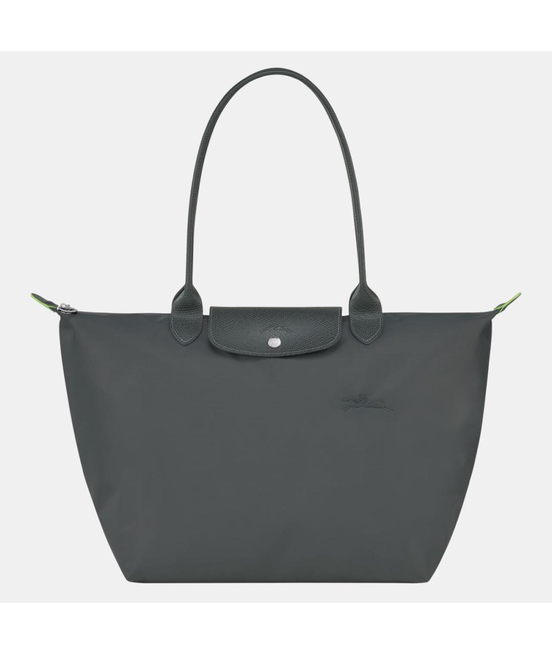 LONGCHAMP Серая тканевая сумка тоут, фото 7