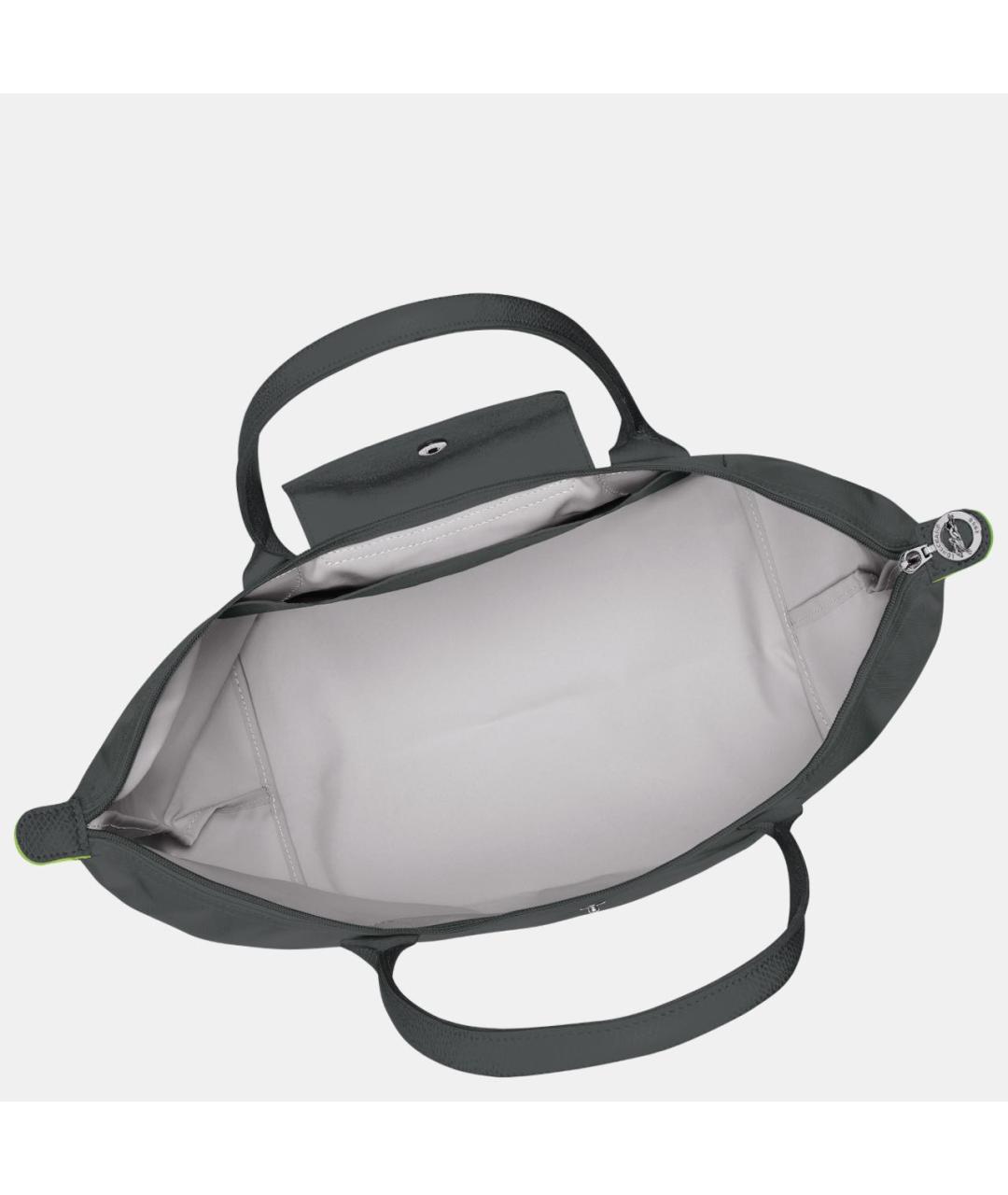 LONGCHAMP Серая тканевая сумка тоут, фото 4