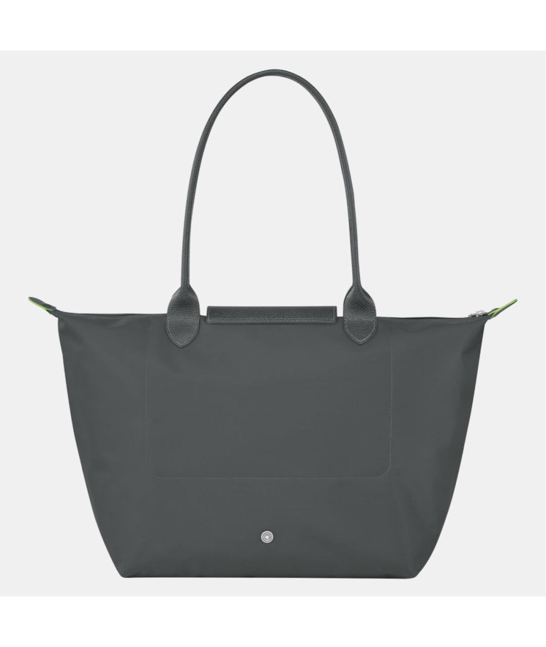 LONGCHAMP Серая тканевая сумка тоут, фото 3