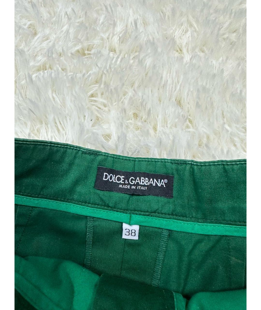 DOLCE&GABBANA Зеленые шорты, фото 5