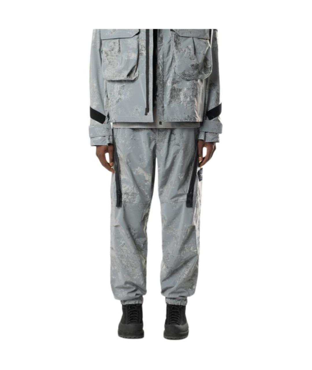 STONE ISLAND Серые повседневные брюки, фото 3
