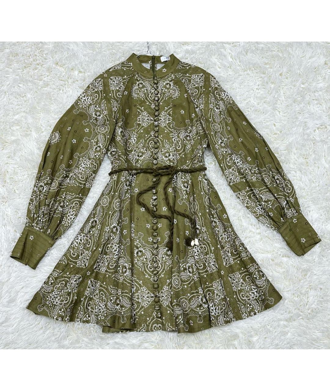 ZIMMERMANN Зеленые повседневное платье, фото 3