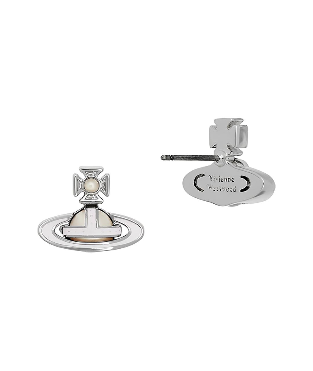 VIVIENNE WESTWOOD Серебряные металлические серьги, фото 2