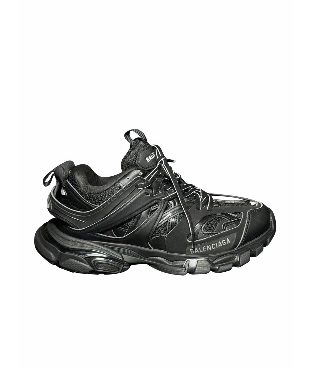 BALENCIAGA Черные текстильные низкие кроссовки / кеды, фото 8