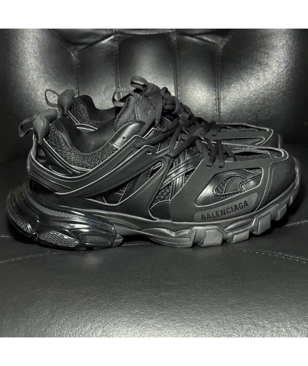 BALENCIAGA Черные текстильные низкие кроссовки / кеды, фото 9