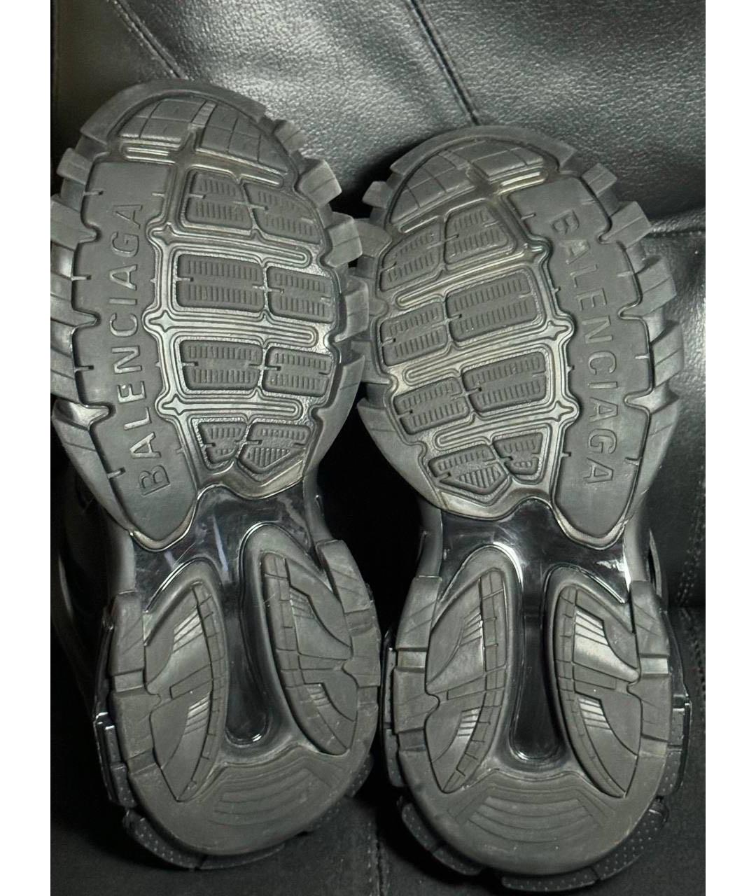 BALENCIAGA Черные текстильные низкие кроссовки / кеды, фото 8