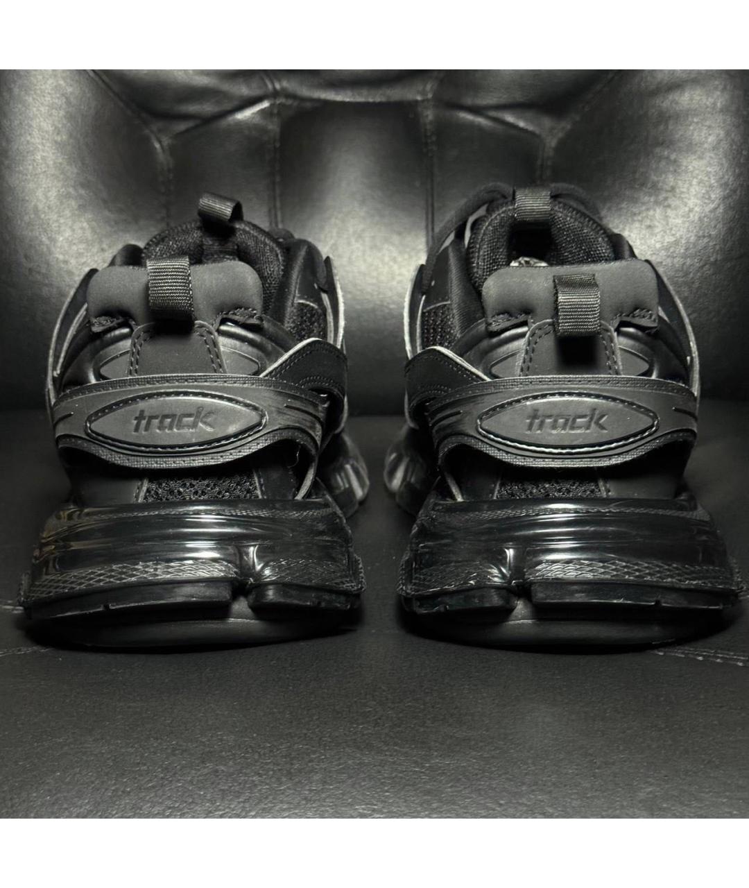 BALENCIAGA Черные текстильные низкие кроссовки / кеды, фото 2